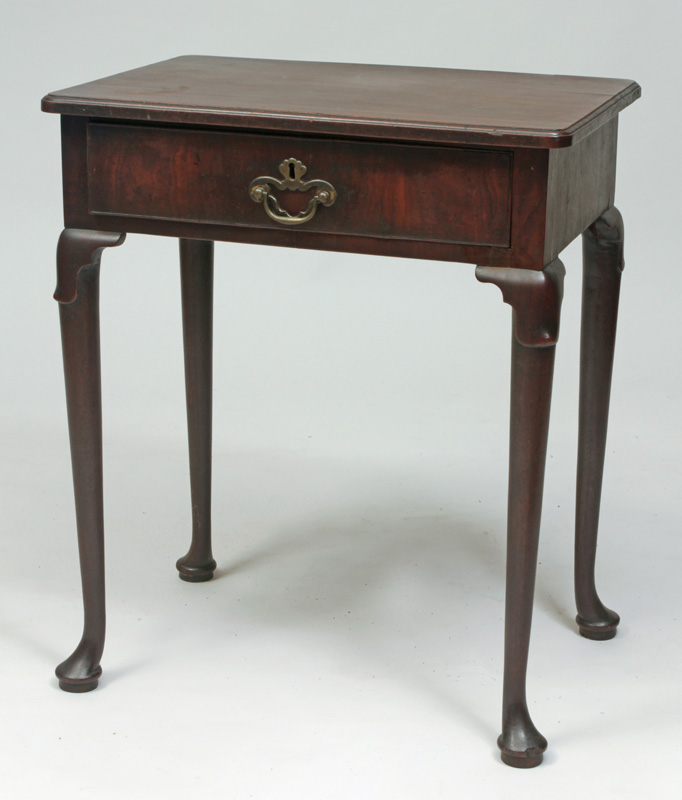 Appraisal: George I Walnut Side Table Fitted with one drawer x