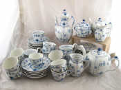 Appraisal: A quantity of Royal Copenhagen pattern ceramics comprising two teapots