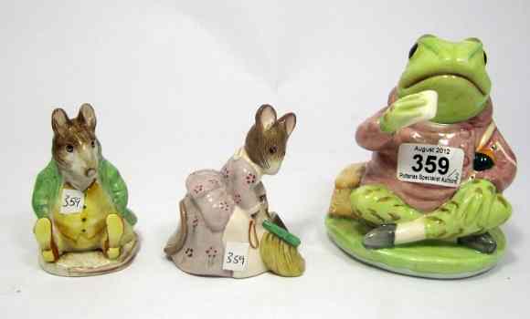 Appraisal: Large Size Royal Albert Beatrix Potter Jeremy Fisher and Beswick