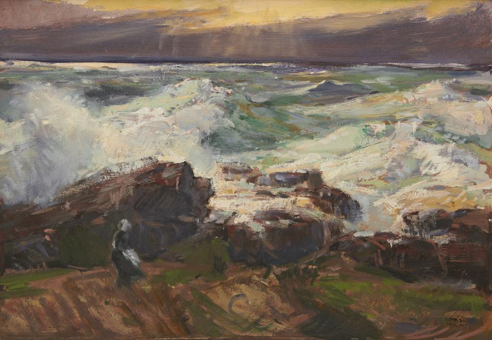 Appraisal: JAY CONNAWAY American - Sunset Sea - Lobster Cove oil