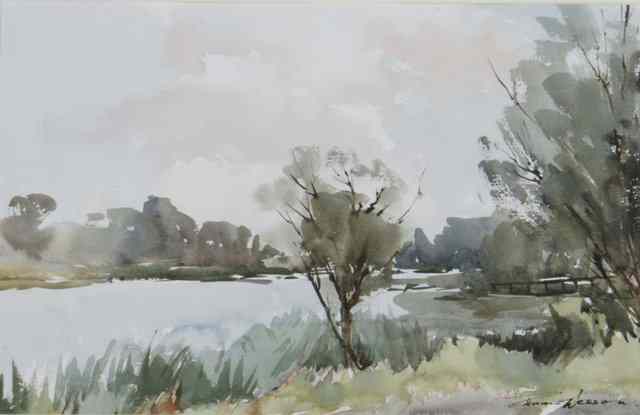 Appraisal: EDWARD WESSON - Near Wylye Wiltshire signed lower right watercolour