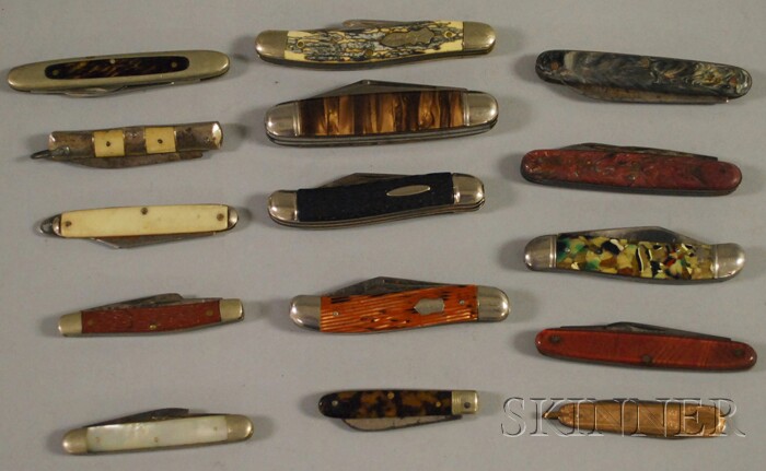 Appraisal: Fifteen Vintage Pocket and Penknives