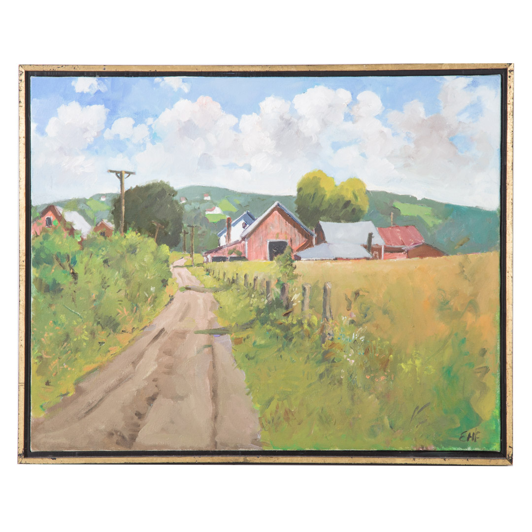 Appraisal: Eugene Hill Ferrara Westminster Farm oil American th century Oil