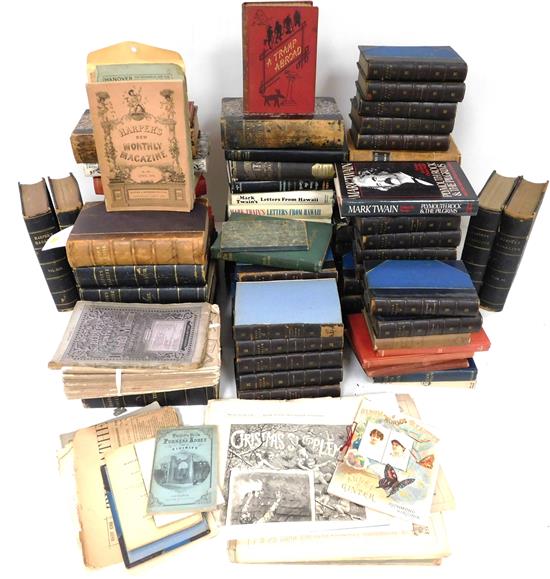 Appraisal: BOOKS Large collection of mostly Mark Twain first editions pcs