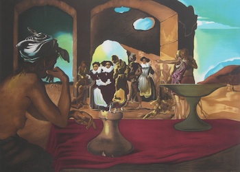 Appraisal: After Salvador Dali Spanish - Slave Market Lithograph in colors