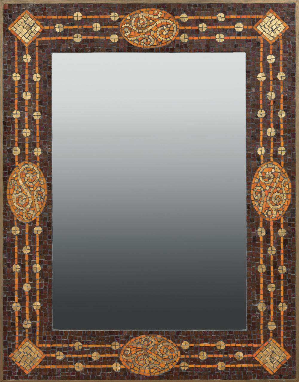 Appraisal: Spanish Contemporary Polychrome Mosaic Mirror Martin Brown Mosaics Barcelona Spain