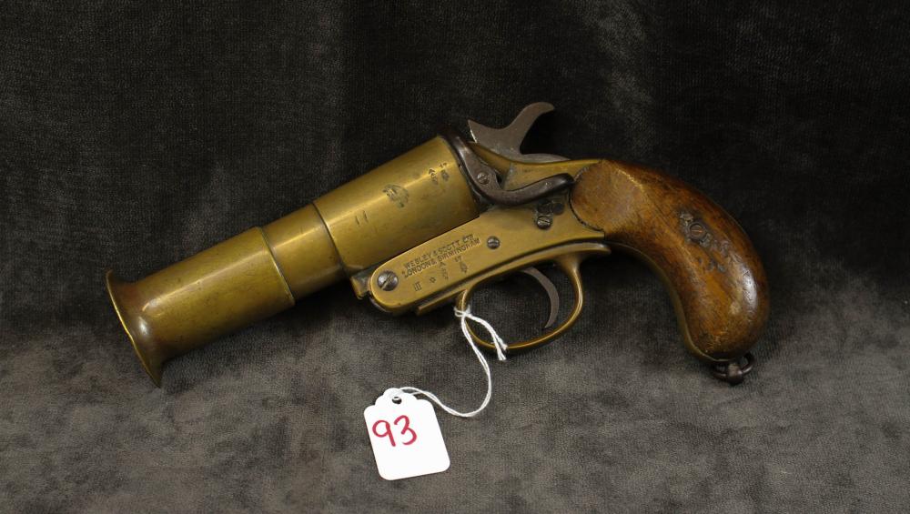 Appraisal: WORLD WAR ONE WEBLEY AND SCOTT MARK III FLARE PISTOL