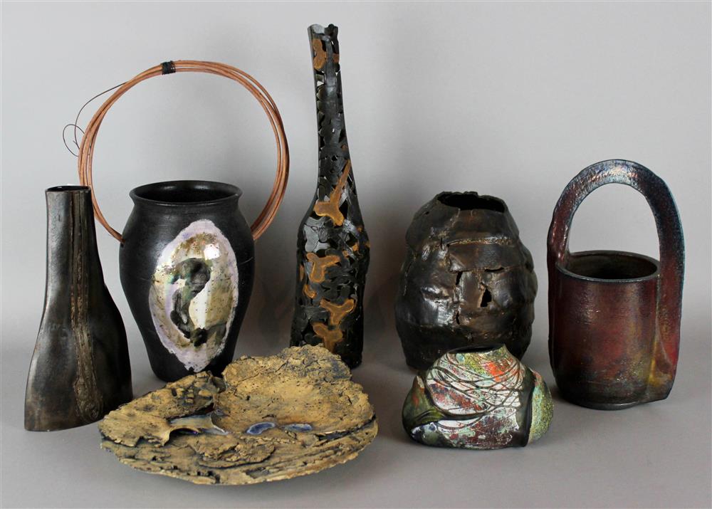 Appraisal: ASSORTMENT OF CONTEMPORARY CERAMIC AND GLASS ART to include a