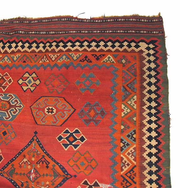 Appraisal: A Turkish Kilim rug size approximately ft in x ft