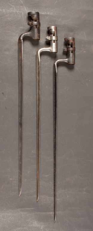 Appraisal: Three bayonets three socket bayonets one marked ''Mass U S