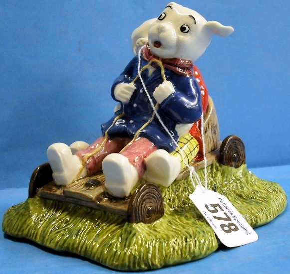 Appraisal: Beswick Ware Figure Rupert Bear and Algy Pug Go Carting