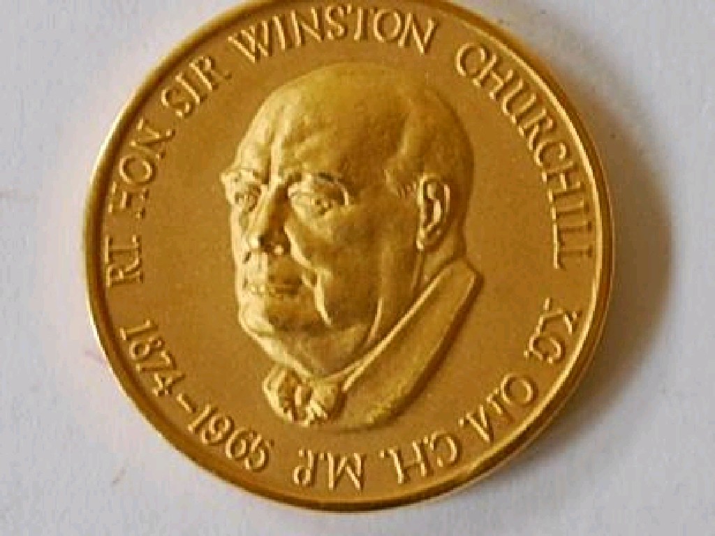 Appraisal: A EDWARD JONES ct GOLD LIMITED EDITION WINSTON CHURCHILL COMMEMORATIVE