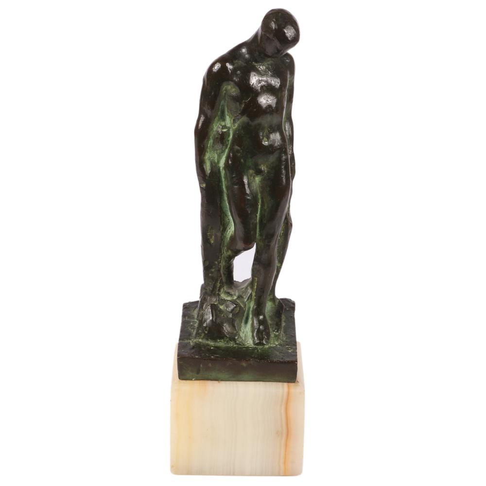 Appraisal: FRENCH SCHOOL BRONZE FIGURE STANDING MALE NUDE VALSUANI CIRE PERDUE