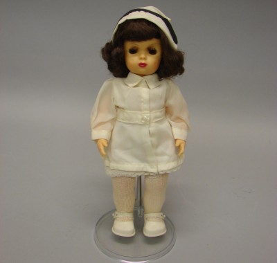 Appraisal: HP TINY TERRI LEE Nurse doll Dark brown wig and