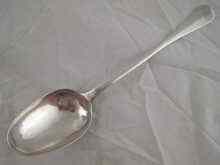 Appraisal: A large continental silver serving spoon probably Augsberg circa Length