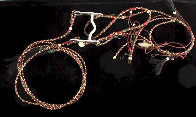 Appraisal: Deer Lodge Prison Braided Leather Headstall This is a Deer