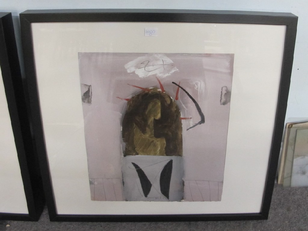 Appraisal: ROBERT CARGILL Gouache and pencil 'Solo' signed and dated '