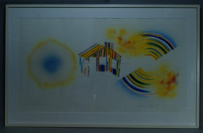 Appraisal: James Rosenquist American b Hot Lake printed in yellow numbered