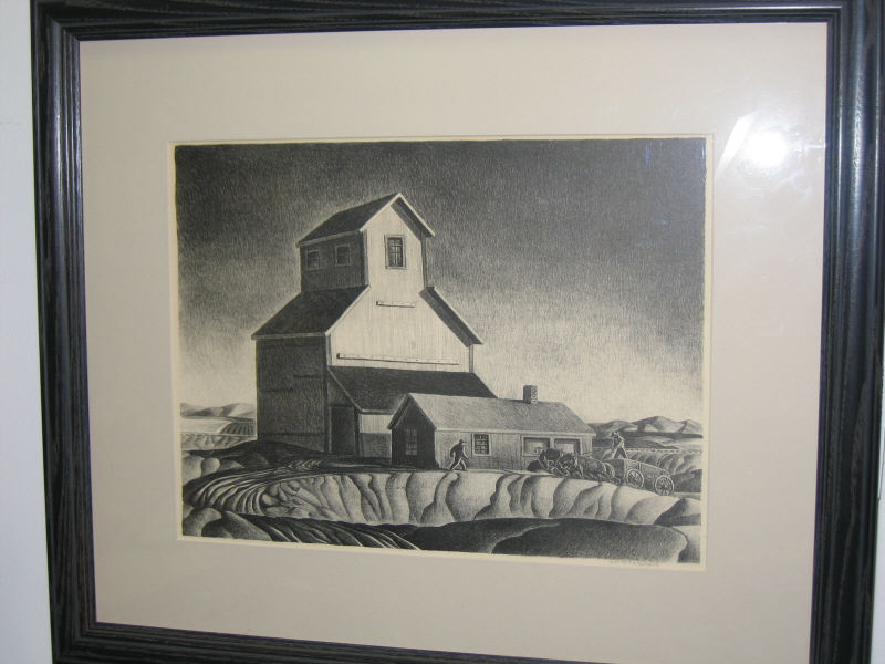 Appraisal: DALE NICHOLS AMERICAN - GRAIN ELEVATOR limited edition lithograph Associated