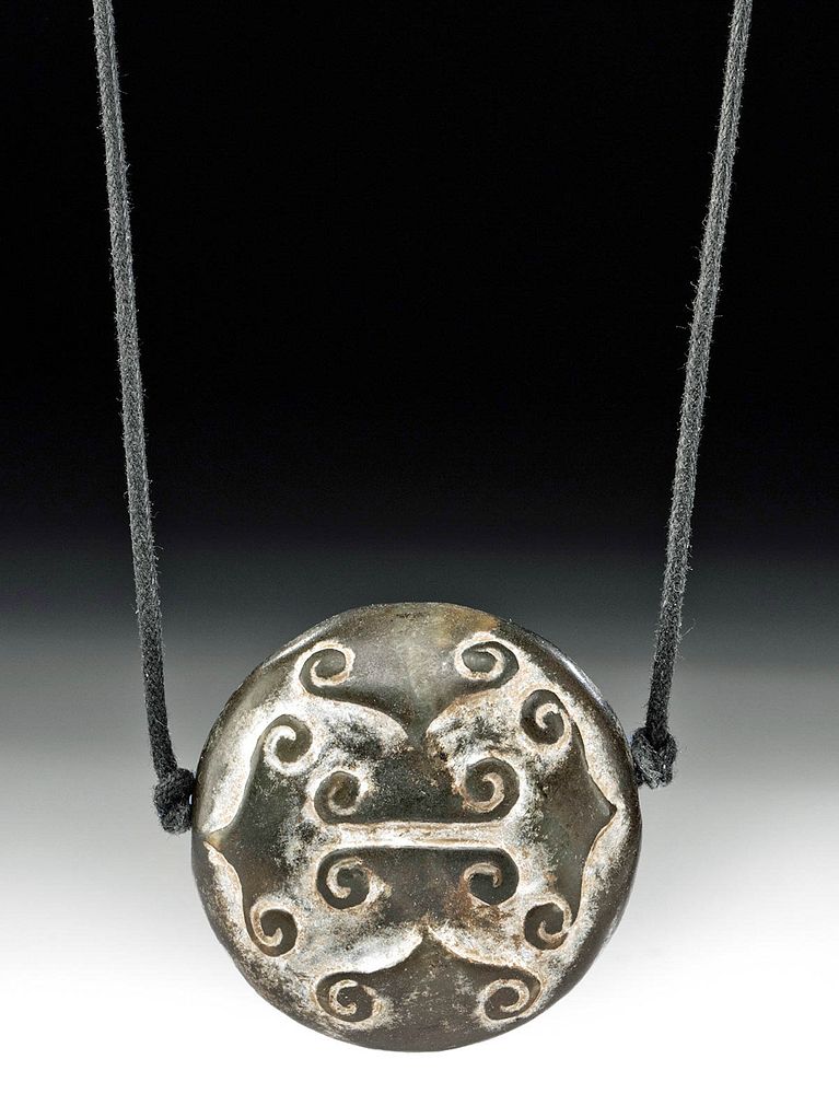 Appraisal: Chinese Ming Dynasty Stone Pendant East Asia China Ming Dynasty