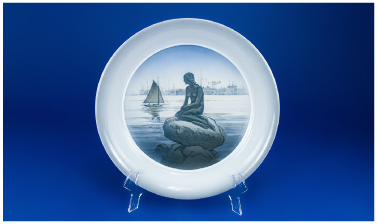 Appraisal: Royal Copenhagen Mermaid Dish Langelinie inches in diameter