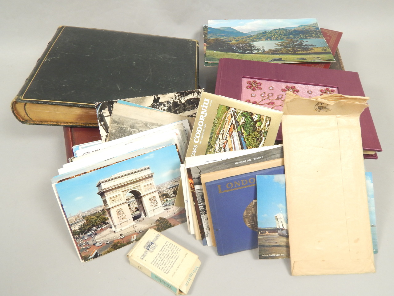 Appraisal: Various postcard albums photographic postcards etc