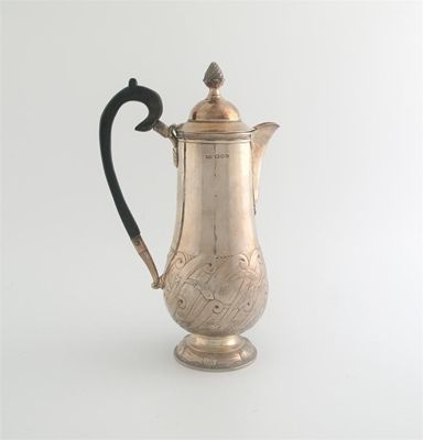 Appraisal: Guild of Handicraft A handmade coffee pot decorated to the