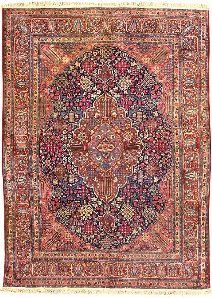 Appraisal: A Kashan carpet Central Persia early th century size approximately