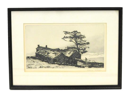 Appraisal: Norma Gloria Morgan American b aquatint and engraving Moor Lodge