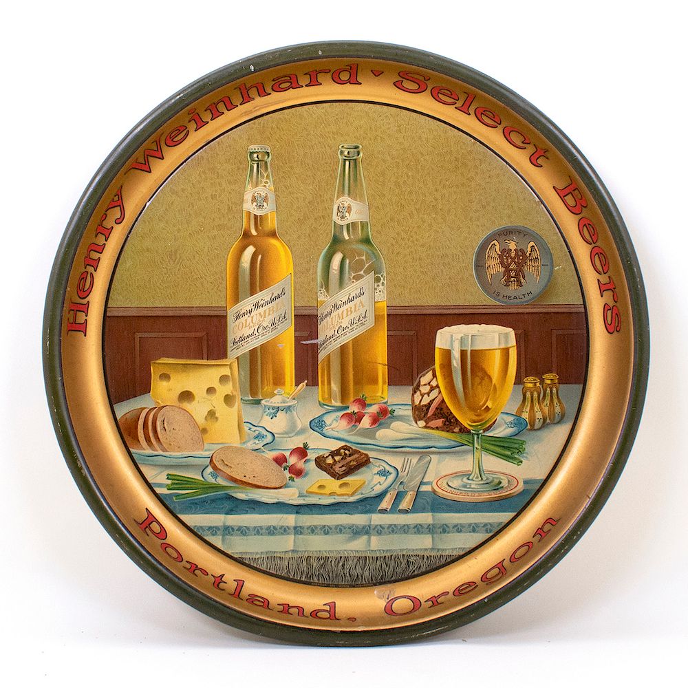 Appraisal: Henry Weinhard Select Beer Tray Reference n a Brewery Henry