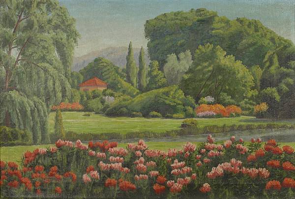 Appraisal: Charles Westly Nicholson American - Flower Garden signed 'C W