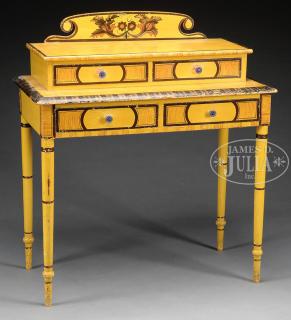 Appraisal: NICE SHERATON PAINT AND STENCIL DECORATED DRESSING TABLE Second quarter