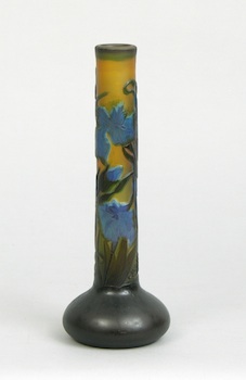 Appraisal: A Galle Stick Vase A Galle cameo glass vase in