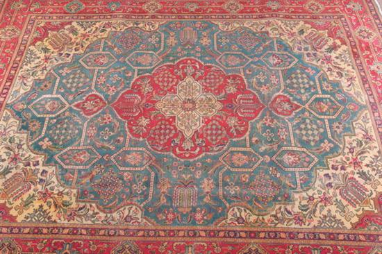 Appraisal: TABRIZ RUG ft in x ft