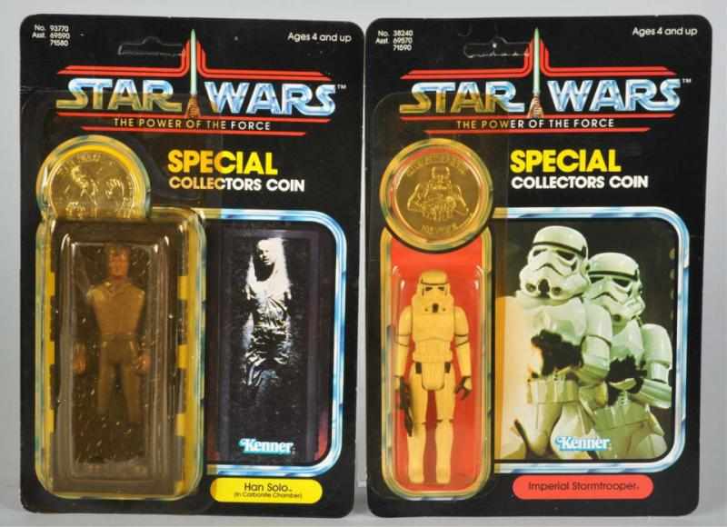 Appraisal: Lot of Star Wars POF Carded Figures Description Includes Han