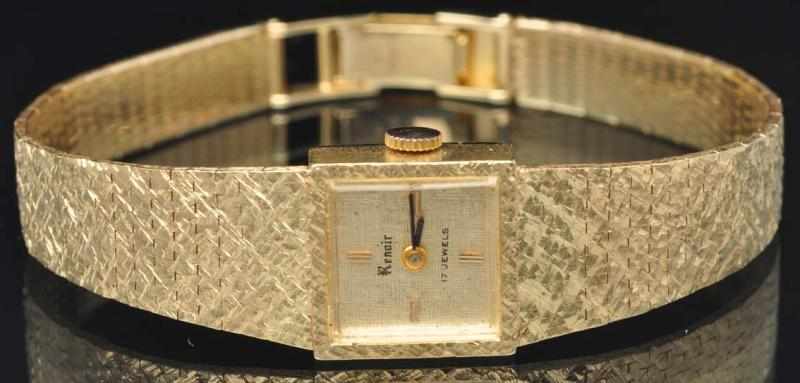 Appraisal: K Ladies Renoir Wrist Watch Swiss-made With attached gold band