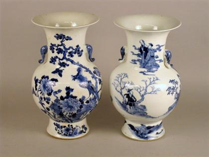 Appraisal: Pair of large Chinese blue and white vases kangxi marks