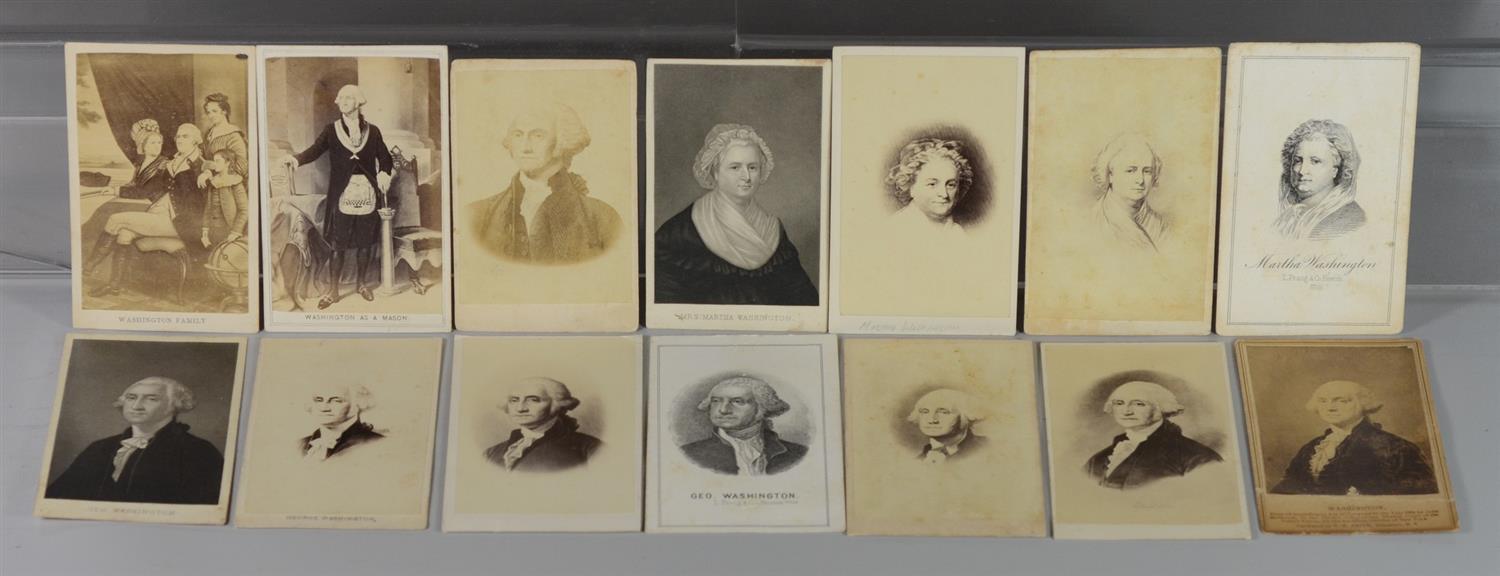 Appraisal: Carte de visites George Washington Martha Washington Washington Family generally