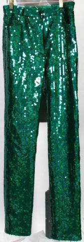 Appraisal: Marc Jacobs green sequin five pocket jeans Size