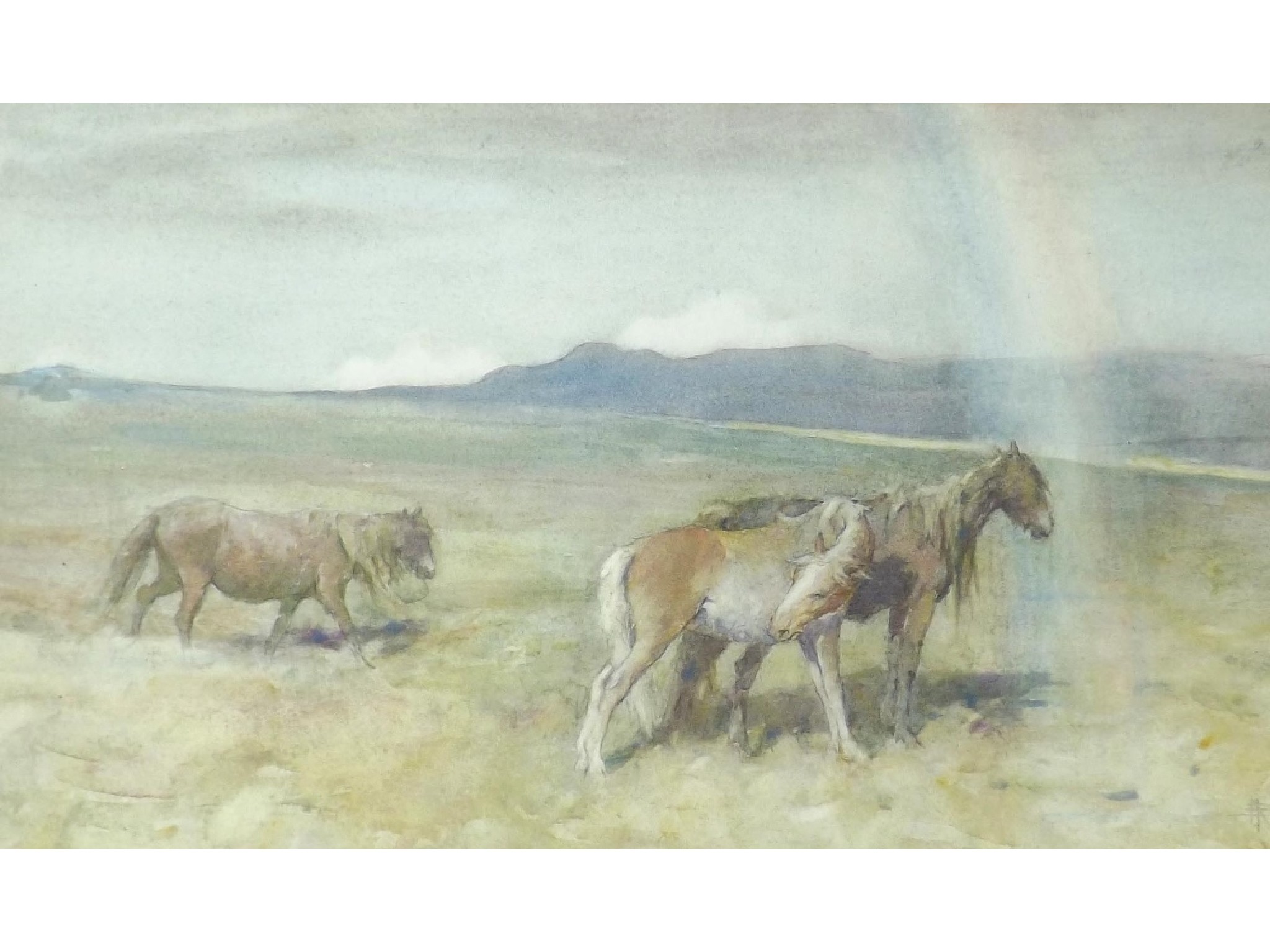 Appraisal: Nathaniel Hughes J Baird - - three ponies on a