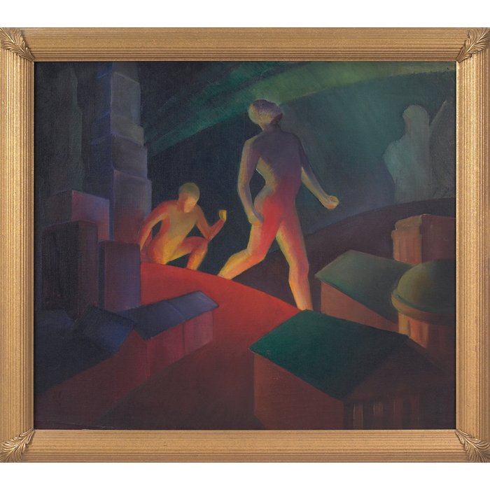 Appraisal: Medard P Klein attribution American - Untitled c oil on