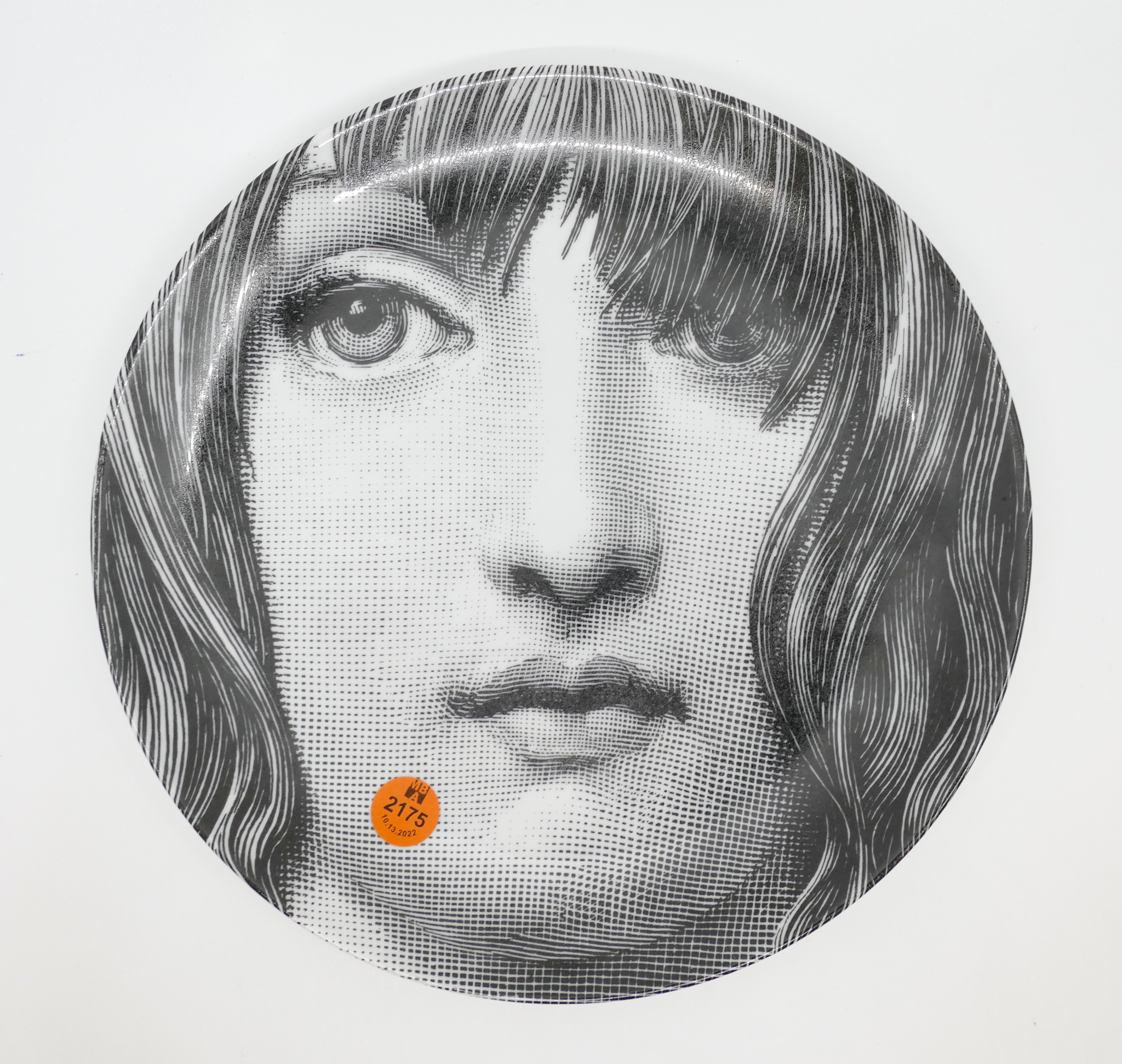 Appraisal: Fornasetti Italy Tema E Variazioni Plate ''