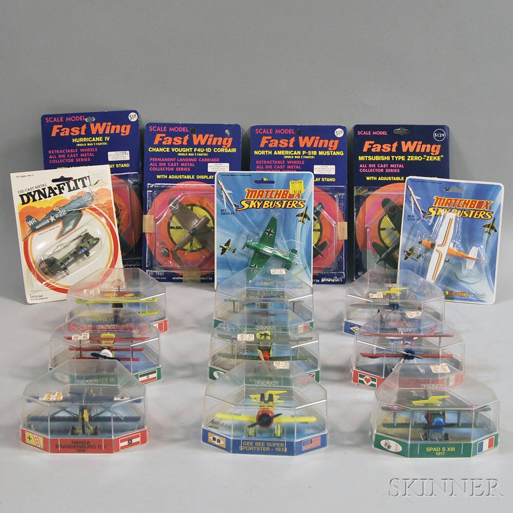 Appraisal: Nineteen Fast Wing Die-cast Metal Aircraft Four Matchbox Skybusters and