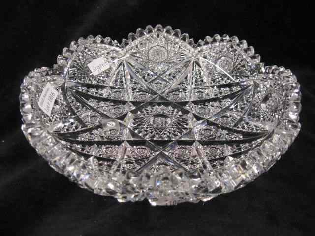 Appraisal: Hawkes Cut Glass Dish outstanding overall pattern signed brilliant period