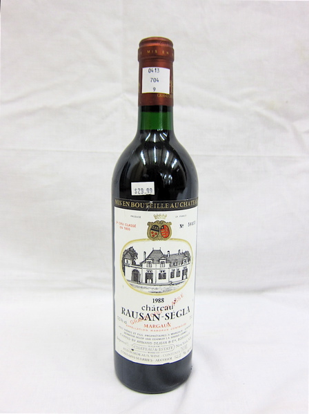 Appraisal: NINE BOTTLES VINTAGE FRENCH RED BORDEAUX Chateau Rauzan-Segla Margaux and