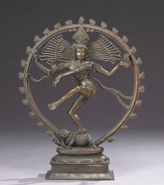 Appraisal: A large bronze figure of Shiva as Nataraja The 'Lord