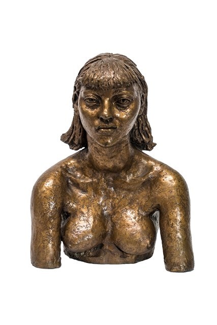 Appraisal: Sir Jacob Epstein - 'First portrait of Isabel' bronze with