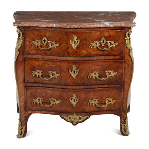 Appraisal: A R gence Gilt Bronze Mounted Kingwood and Tulipwood Marble-Top