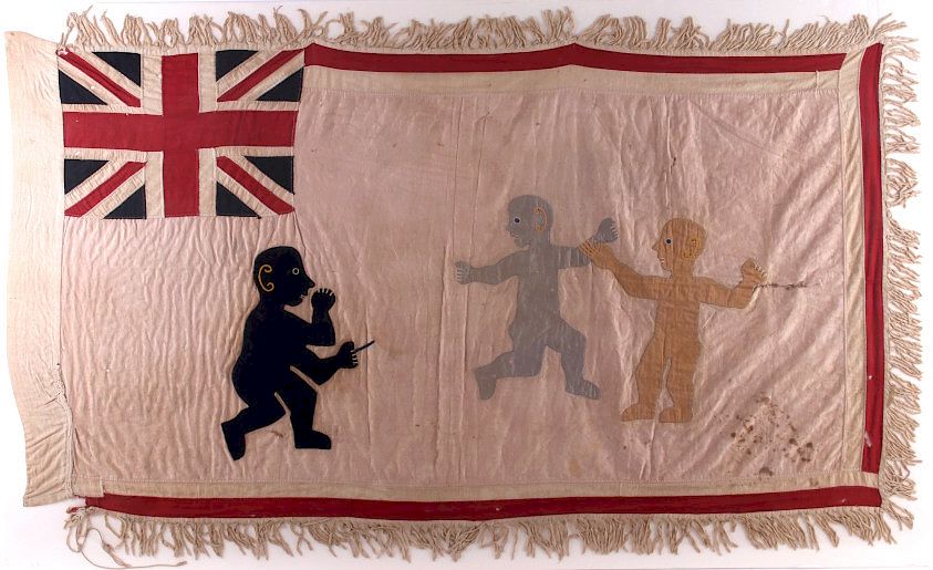 Appraisal: Asafo Warrior Flag from Ghana This is an Asafo warrior