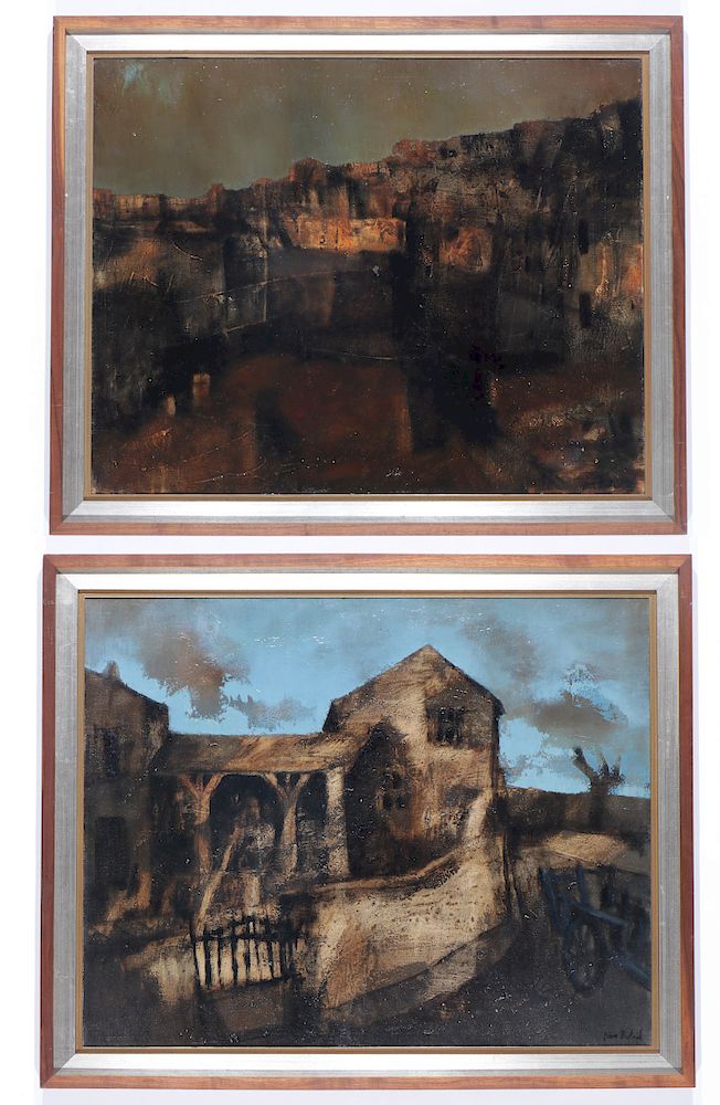 Appraisal: Jean Batail French b Two works Jean Batail French b